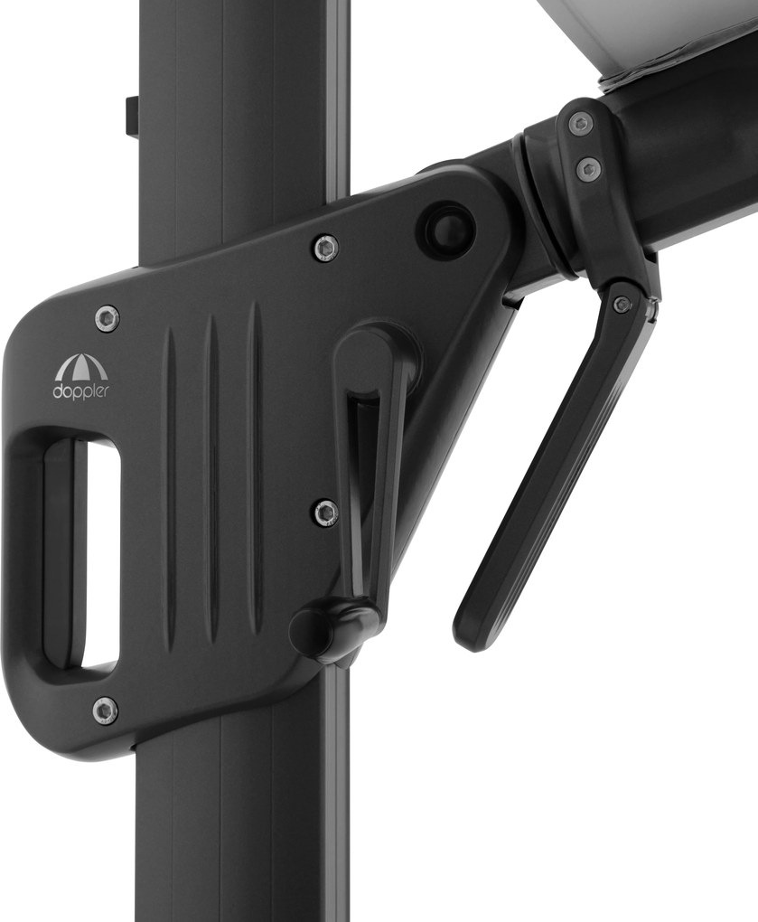 Doppler LIFE 300 x 400 cm – Parasol ogrodowy odchylany z boczną podporą