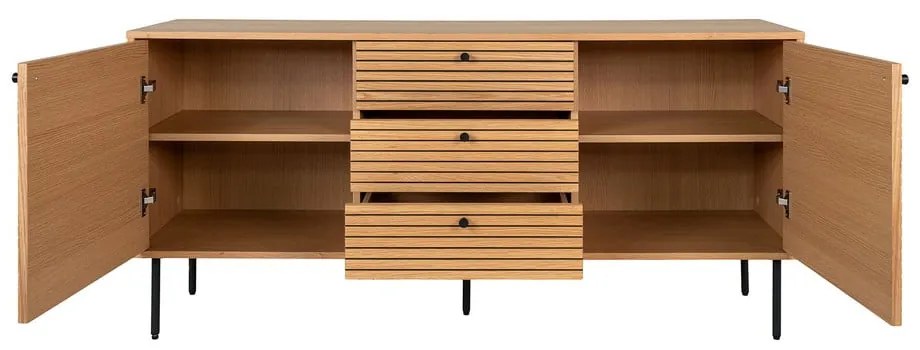 Niska komoda w dekorze dębu w naturalnym kolorze 150x74 cm Kyoto – House Nordic