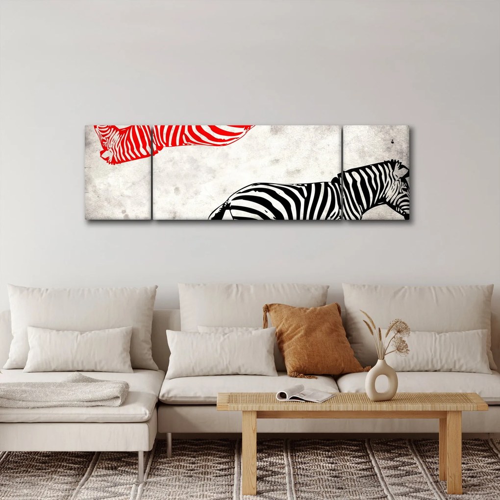 Obraz - Zebry (170x50 cm)