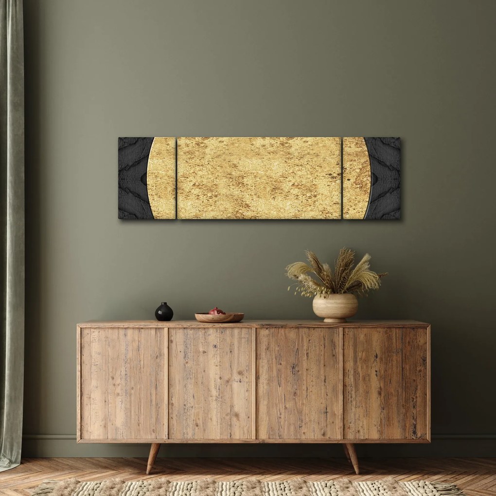 Obraz - Złota struktura N⁰2 (170x50 cm)
