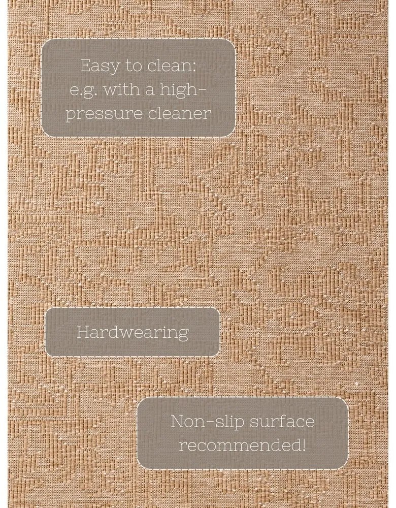 Dywan odpowiedni na zewnątrz w beżowo-śmietankowym kolorze 160x230 cm Duet Kona – NORTHRUGS