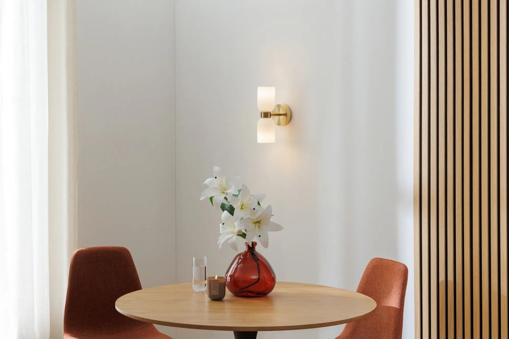 Szklany kinkiet ścienny RIO, 2 źródła światła, wys. 26,5 cm