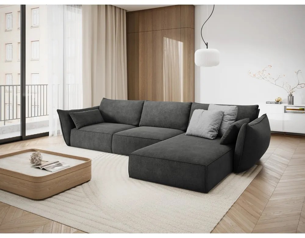 Szary narożnik (prawostronny) Vanda – Mazzini Sofas