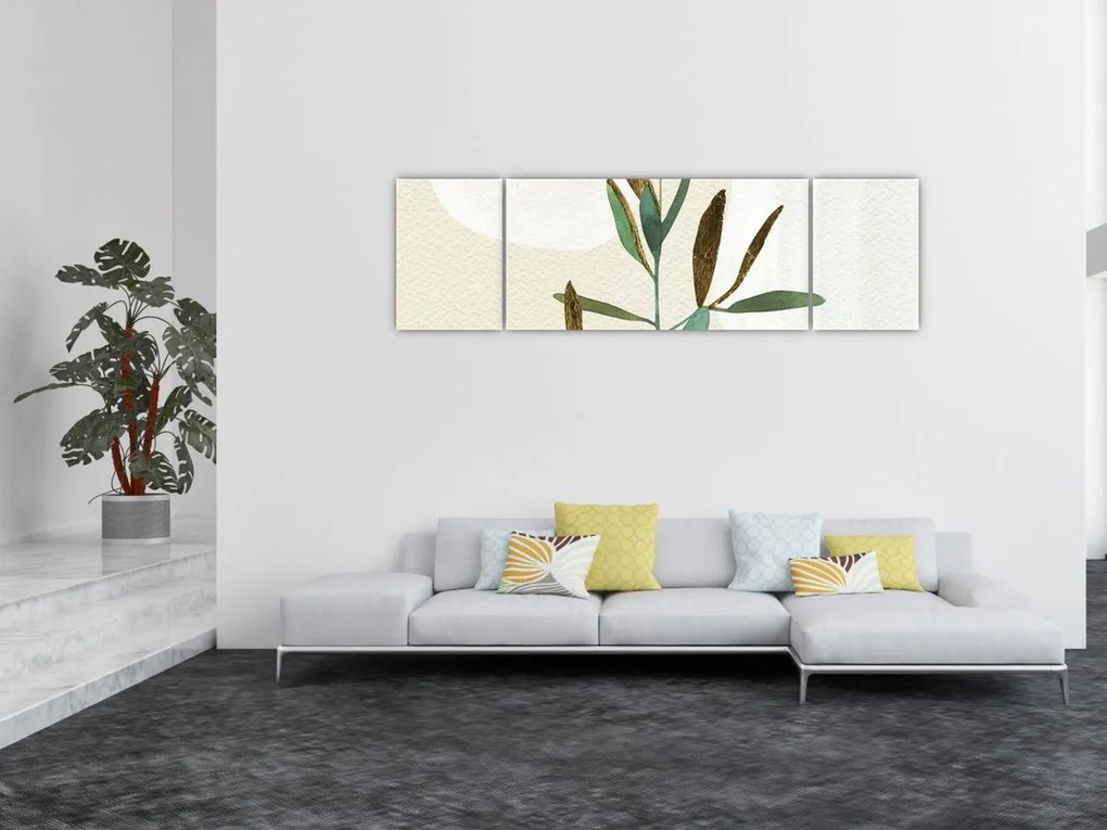 Obraz - Gałąź akwareli N⁰2 (170x50 cm)