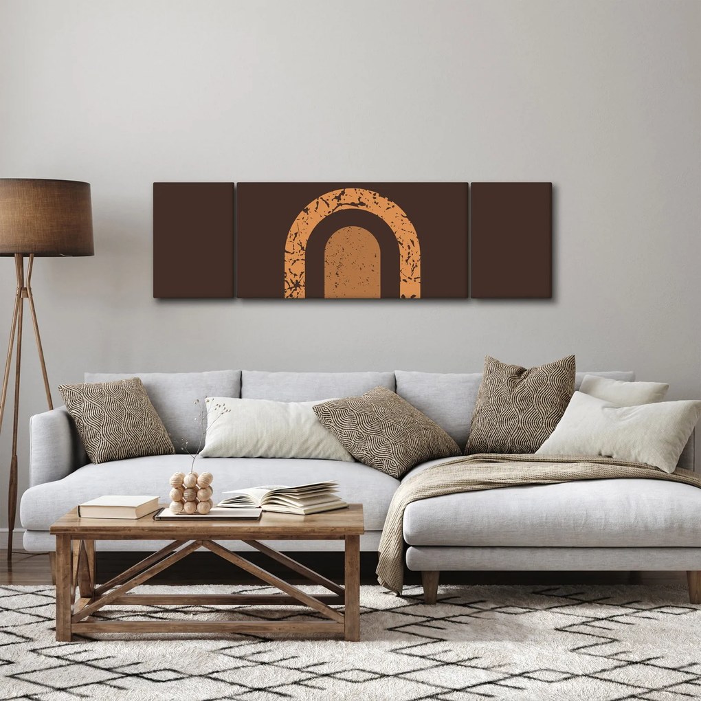 Obraz - Pomarańczowe łuki N⁰3 (170x50 cm)