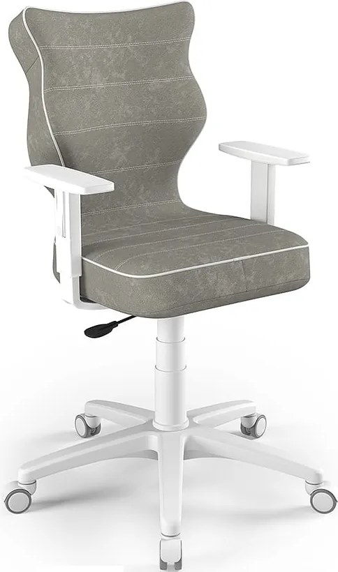 Ergonomiczne krzesło biurowe dla młodzieży Duo White rozmiar 5 (146-176,5 cm)
