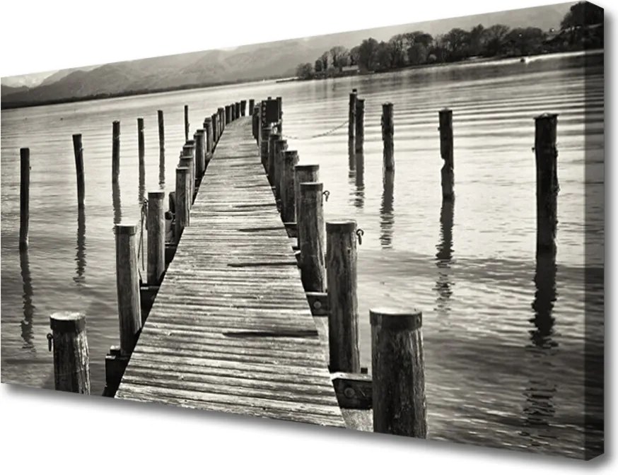 Fotoobraz na płótnie Konstrukcja Mostu nad Morzem