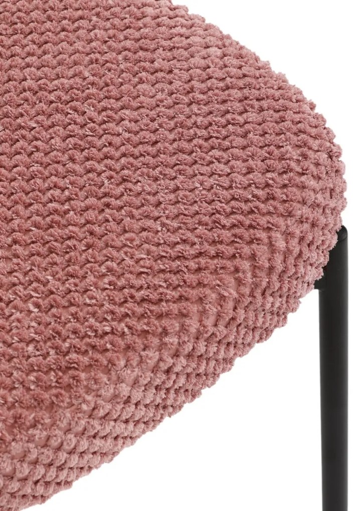 Zestaw krzeseł do jadalni Bouclé CT-W1077 PINK2, 4szt.