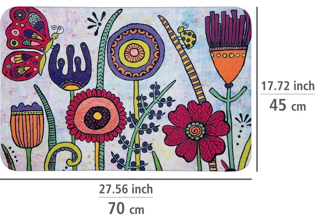 Wenko Dywanik łazienkowy Rollin'Art Full Bloom 45 x 70 cm