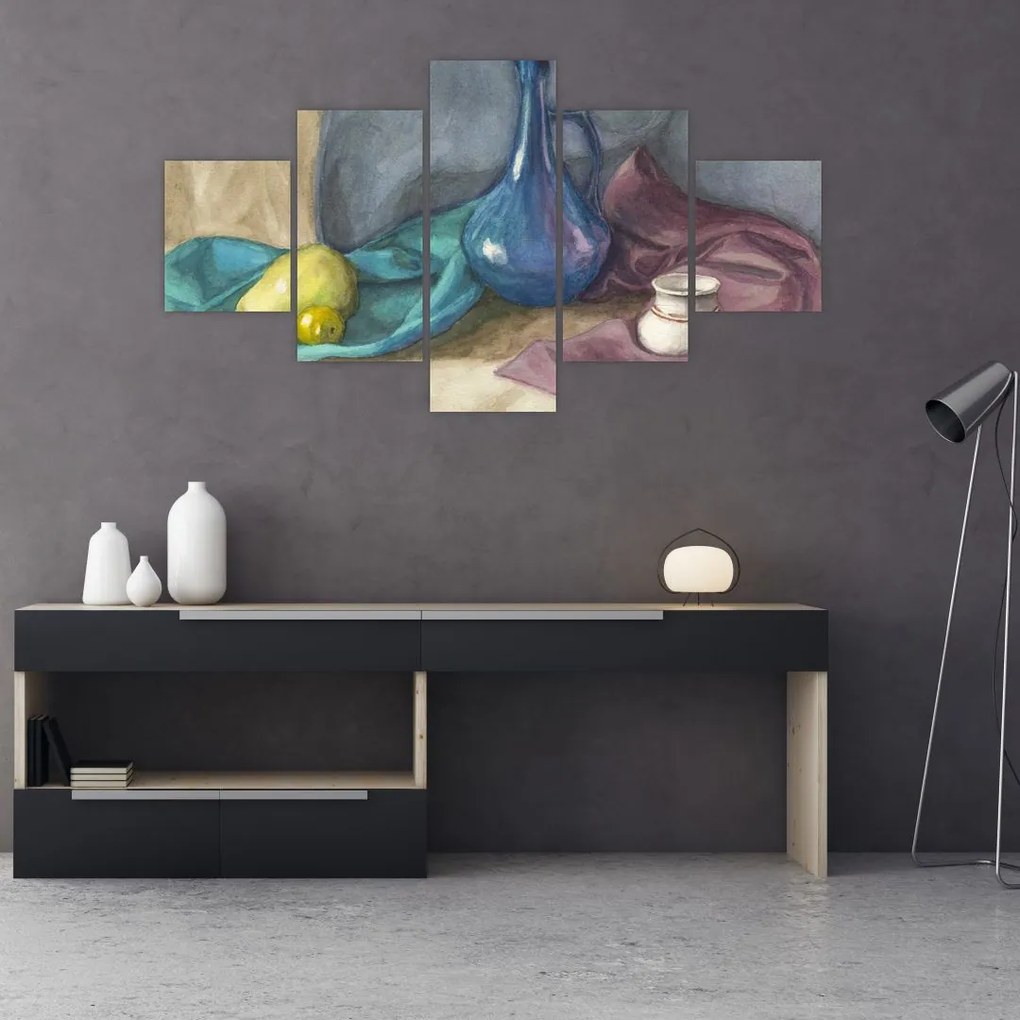 Obraz - Malowana martwa natura (125x70 cm)