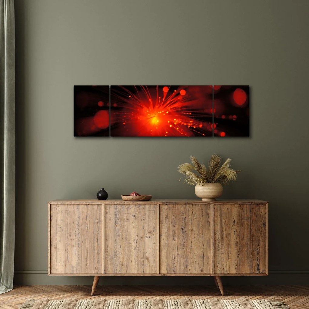 Obraz błyszczącej abstrakcji (170x50 cm)