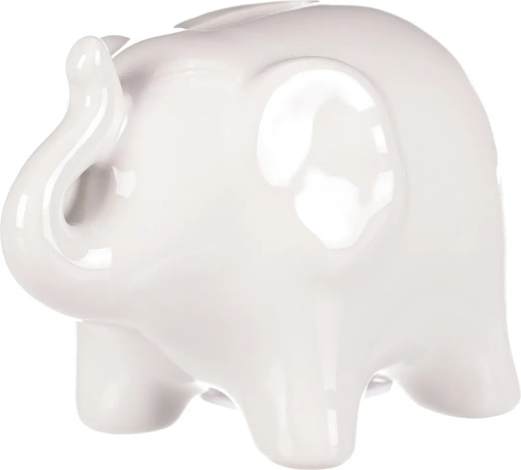 Skarbonka ceramiczna Słonik, 13 x 9 x 8 cm
