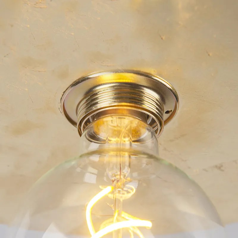 Nowoczesna lampa sufitowa złota 40cm - Disque Nowoczesny Oswietlenie wewnetrzne