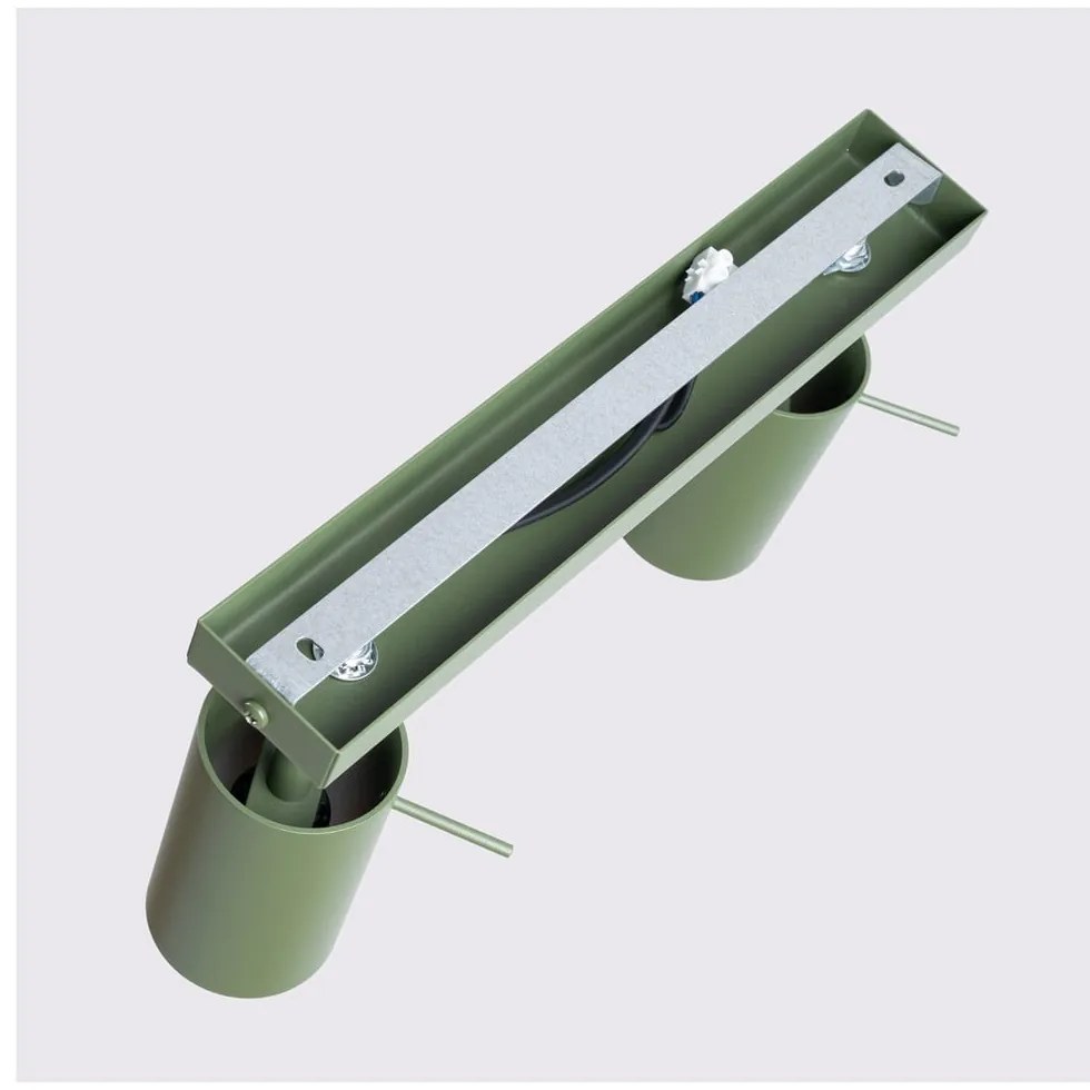 Zielona lampa punktowa 6x30 cm Etna – Sollux