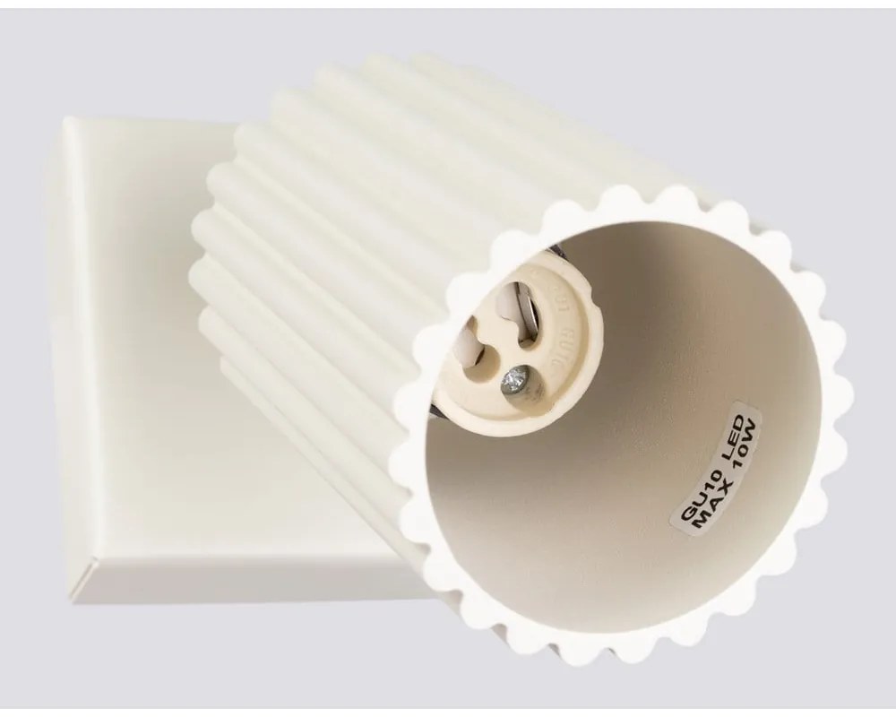 Kremowa lampa punktowa 8x16 cm Gleam – Sollux