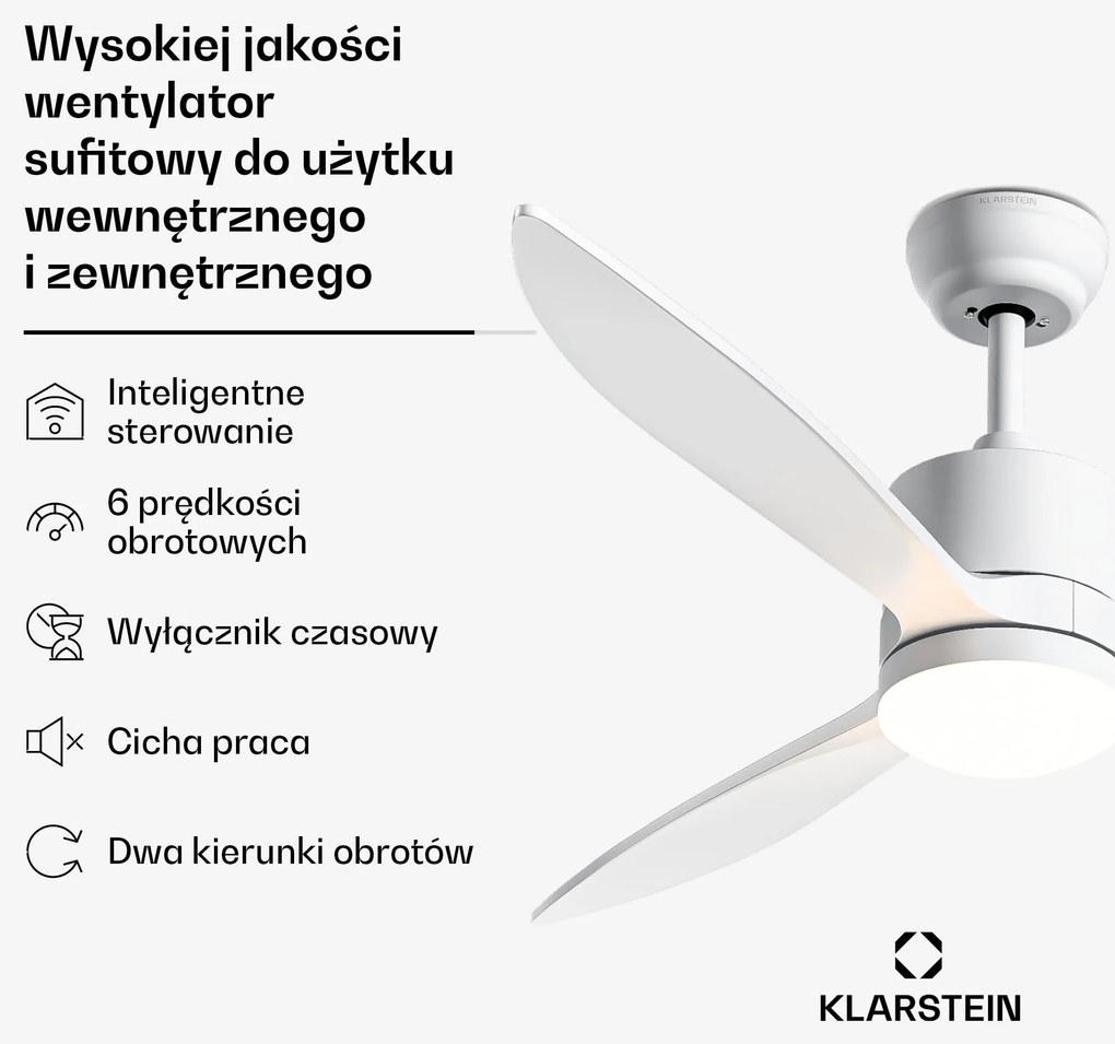 Klarstein SkyBreeze Smart wentylator sufitowy