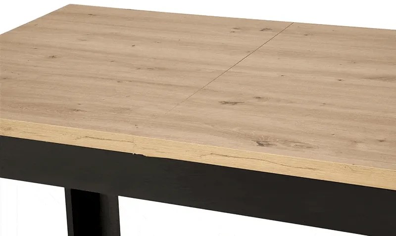 Prostokątny rozkładany stół dąb artisan K6-D01