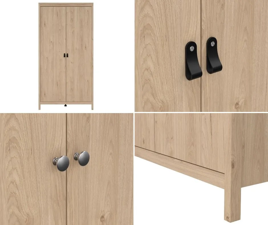 Dwudrzwiowa szafa ubraniowa Madrid 2D, jackson hickory