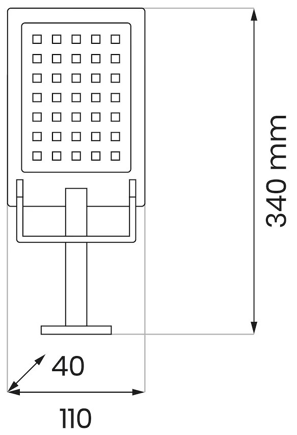 Lampa Solarna Adik 500LM 6500K IP44