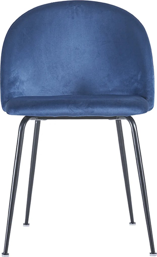 Zestaw 4 Krzese Black Dalnia Aksamitne