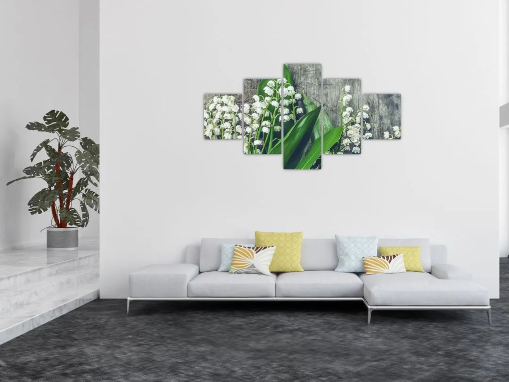 Obraz konwalii (125x70 cm)