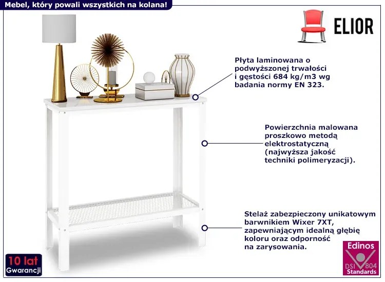 Biała konsola w połysku - Erid 5X