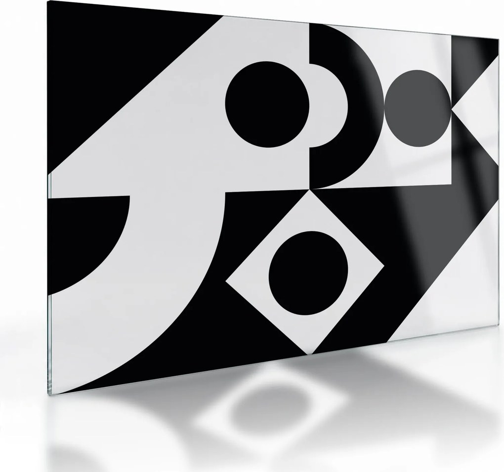Obraz na szkle - Abstrakcja geometryczna N⁰1 (70x50 cm)
