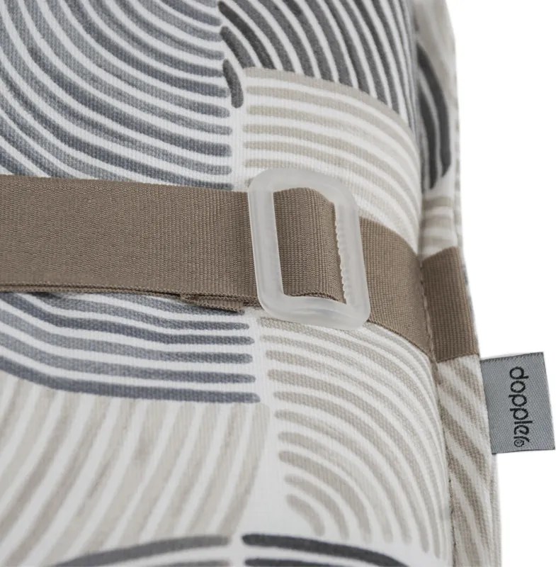 Doppler ELEGANT 2240 - niska poduszka na krzesło z niskim oparciem