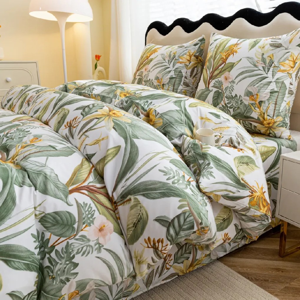 PrzytulneMieszkanie.pl PrzytulneMieszkanie.pl Pościel z mikrowłókna AMAZON BREEZE, kremowa Rozmiar pościeli: 70 x 80 cm | 140 x 200 cm