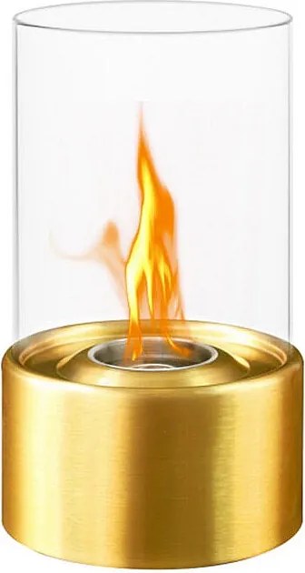 Kominek bioetanolowy MARSIGLIA Gold Kominek stołowy D16 x H27 do wewnątrz i na zewnątrz