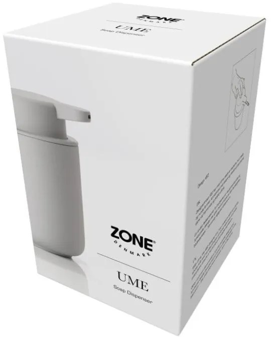 Szary kamionkowy dozownik do mydła 250 ml Ume − Zone