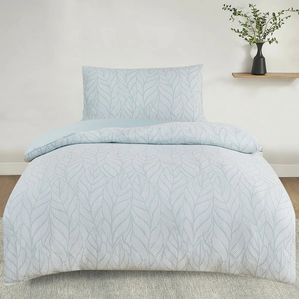 Pościel żakardowa Florida zielony, 140 x 200 cm, 70 x 90 cm