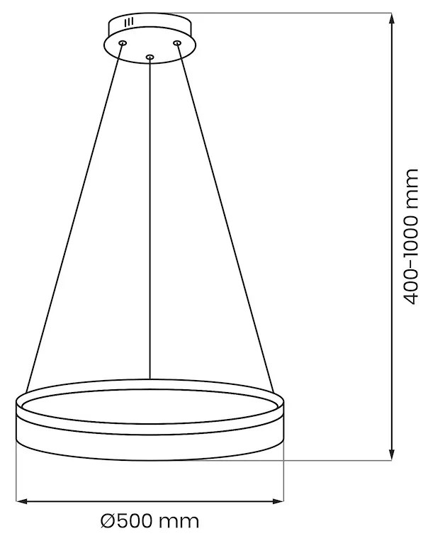 Lampa wisząca GALA SILVER 25W LED