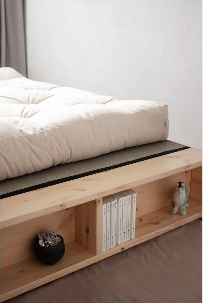 Łóżko dwuosobowe z drewna sosnowego ze stelażem 180x200 cm Ziggy – Karup Design