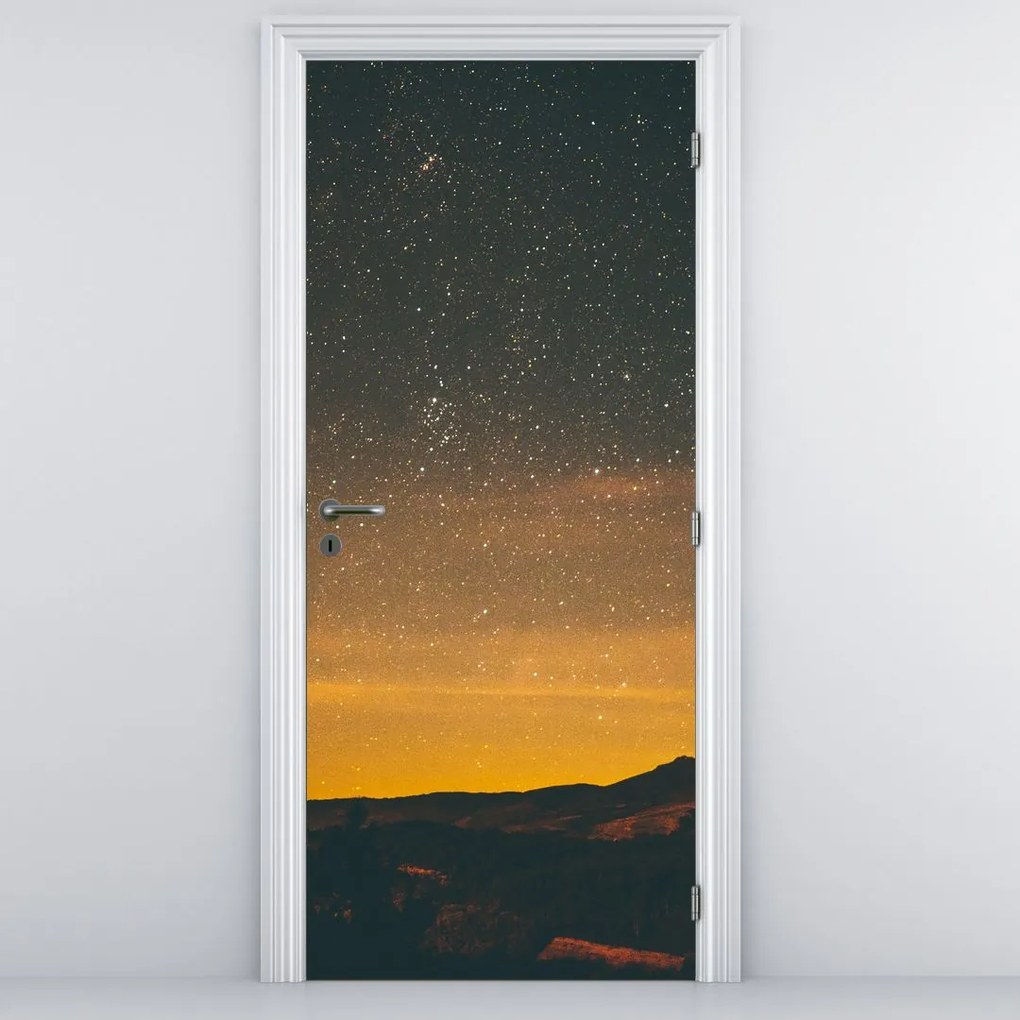 Fototapeta na drzwi - Gwiaździste niebo (95x205cm)