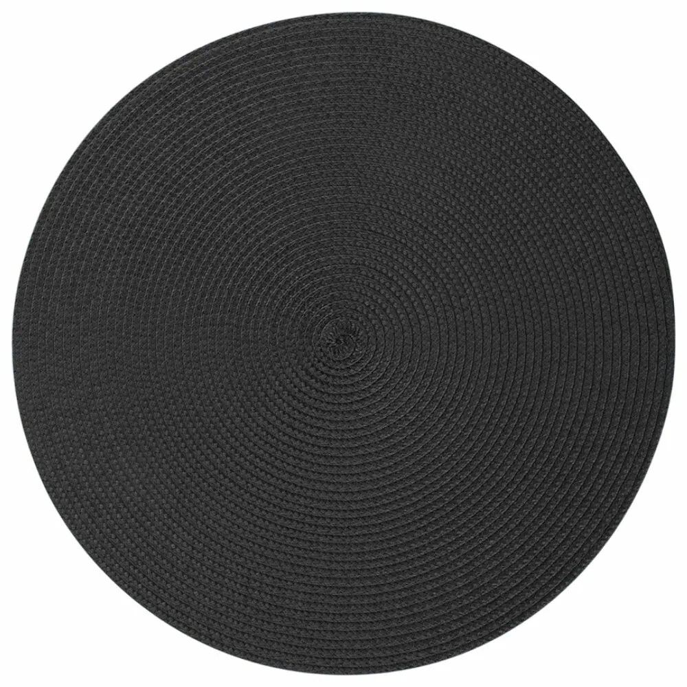 Podkładka Altom Straw czarny, śr. 38 cm, zestaw 4 szt.
