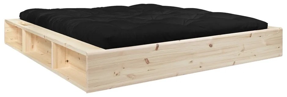 Łóżko dwuosobowe z drewna sosnowego ze stelażem 180x200 cm Ziggy – Karup Design