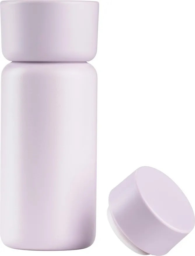 Jasnoróżowy kubek termiczny ze stali nierdzewnej 400 ml Singles – Zone