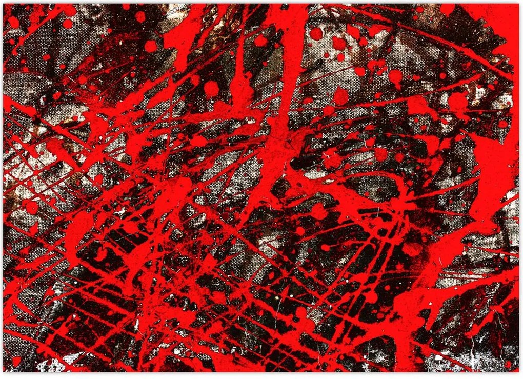 Obraz - Ekspresyjna abstrakcja (70x50 cm)