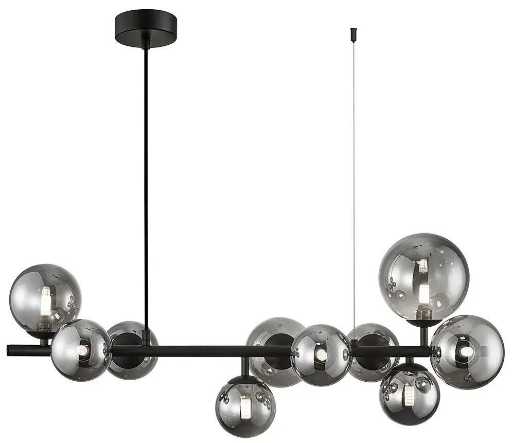 Nowoczesna wisząca lampa ze szklanymi kloszami - S007-Zollaro
