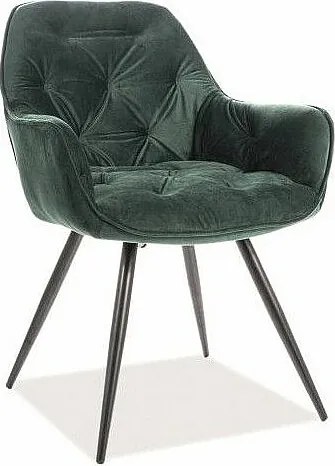 Krzesło CHERRY VELVET zielone