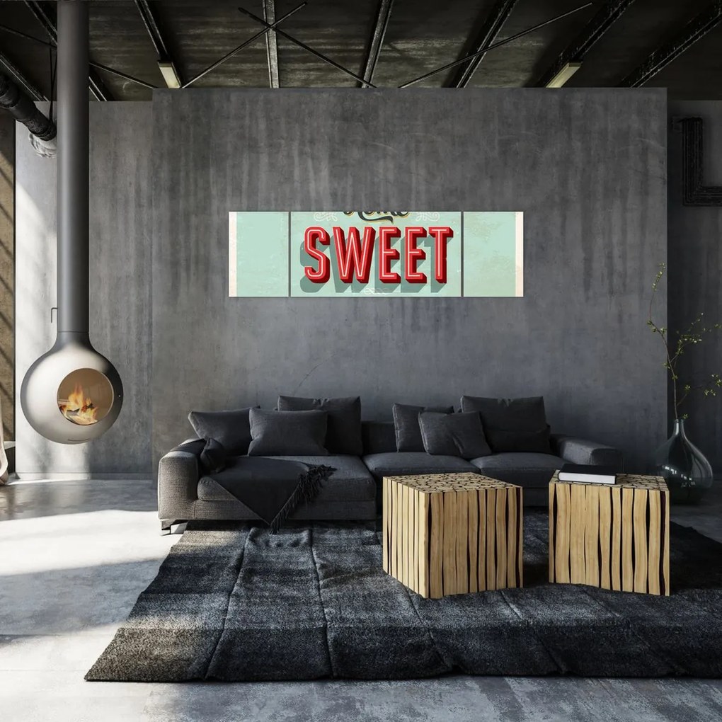 Obraz - Home sweet home (170x50 cm)