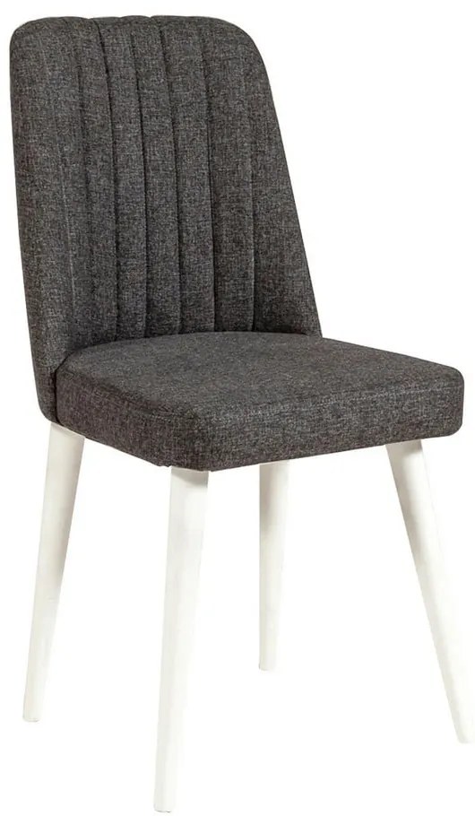 Antracytowe aksamitne krzesło Stormi Sandalye – Kalune Design