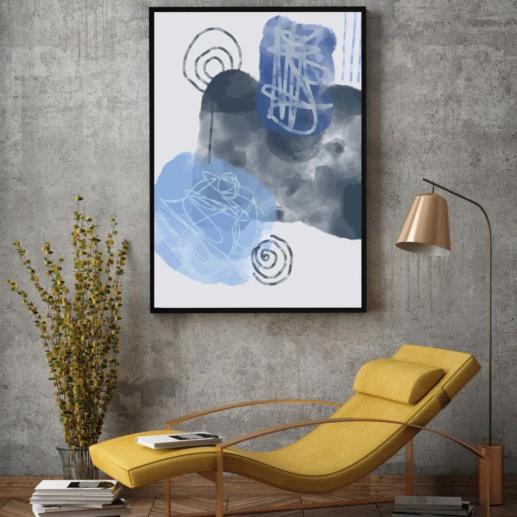 Plakat - Malowana abstrakcja (A4)