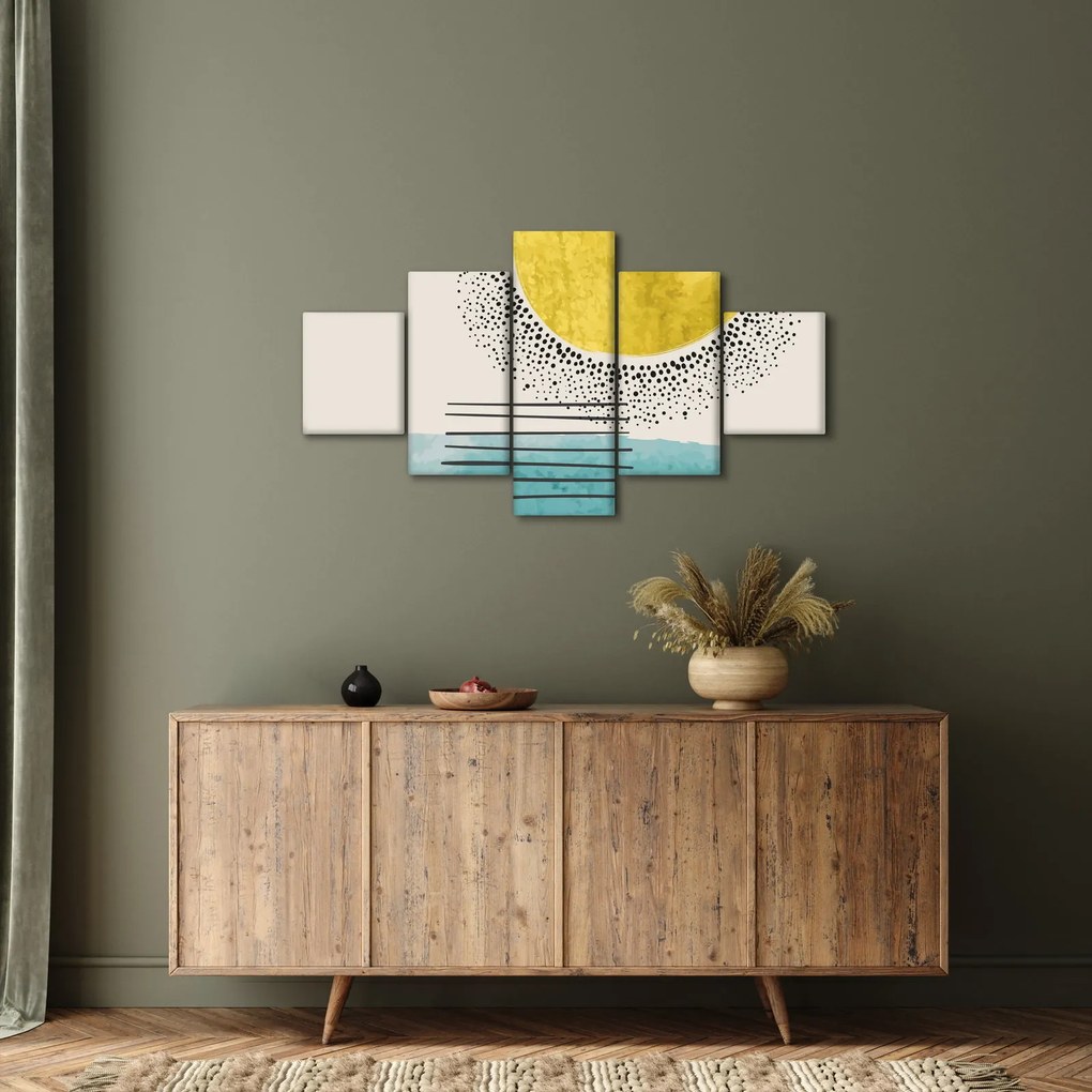 Obraz - Abstrakcyjny obraz plaży N⁰2 (125x70 cm)