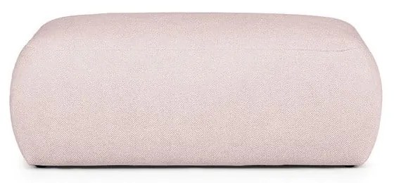 Jasnoróżowy podnóżek z materiału bouclé Mirel – Rodier