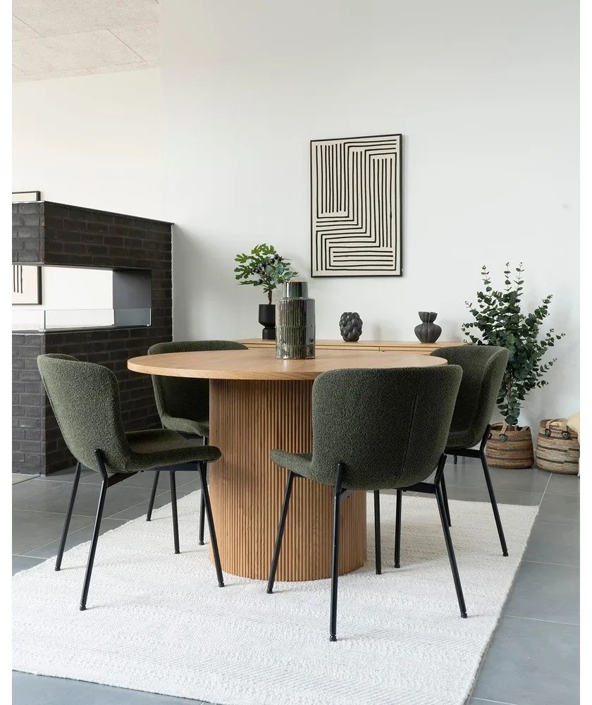 Ciemnozielone krzesła zestaw 2 szt. Maceda – House Nordic