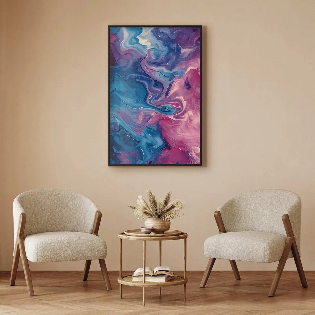 Plakat Nocne Przepływy 40x60 cm z ramą czarną bez marginesu ARTGEIST B