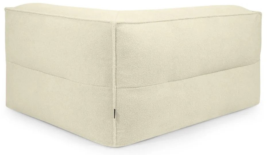 Brązowy worek do siedzenia z materiału bouclé Mass Corner 150 Left – SLOWDOWN