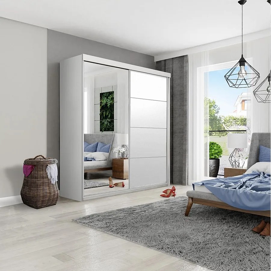 Szafa przesuwna TOP PLUS B-23 150 biały